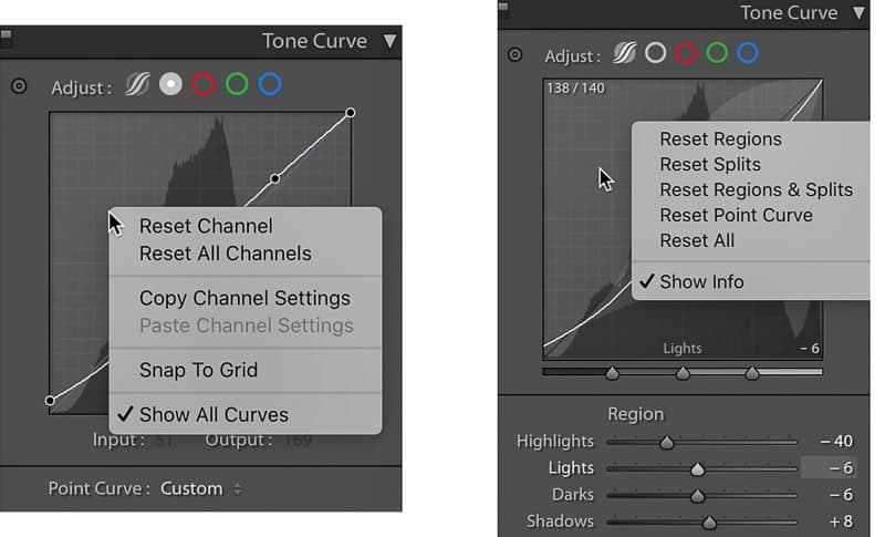 Changes to the tone curve in Lightroom update