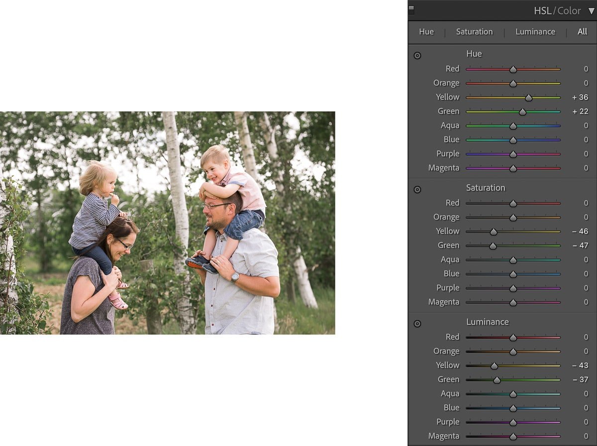 Complete guide to Lightroom HSL sliders for adjusting color