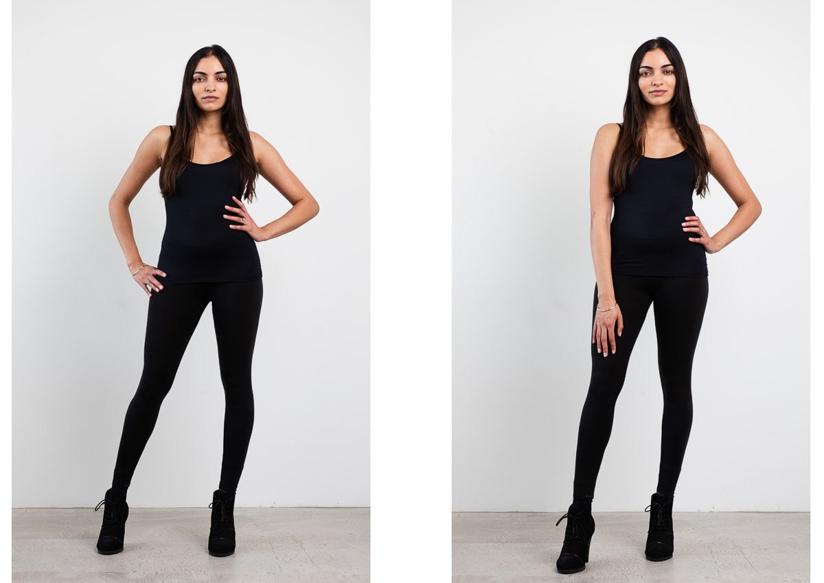 Basic hand on hip female pose