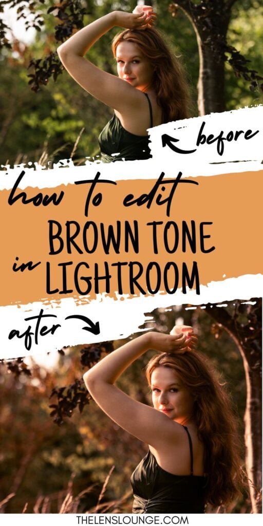 Brown tones lightroom preset tutorial