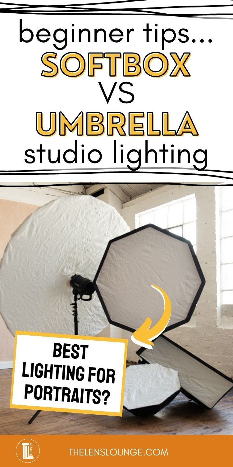 Photography umbrella vs softbox for portrait lighting