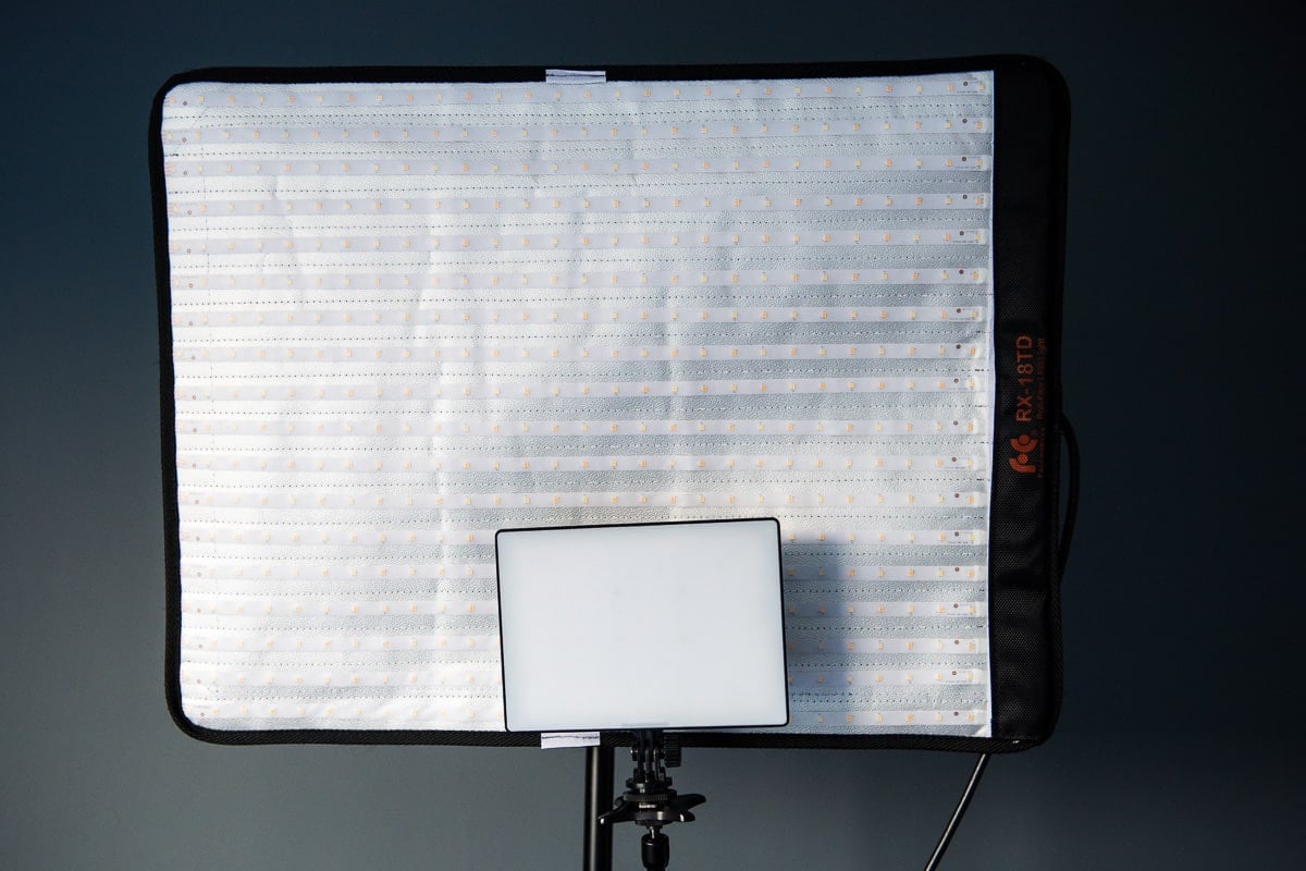 Two types of LED panel lighting for continuous light