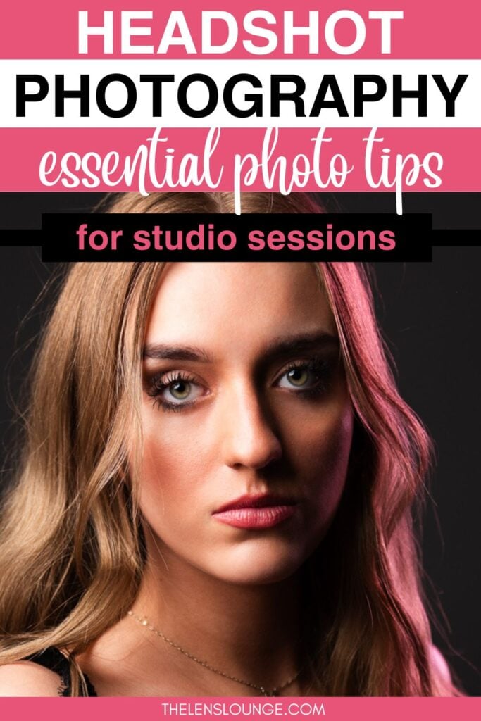 Headshot photography tips for studio sessions